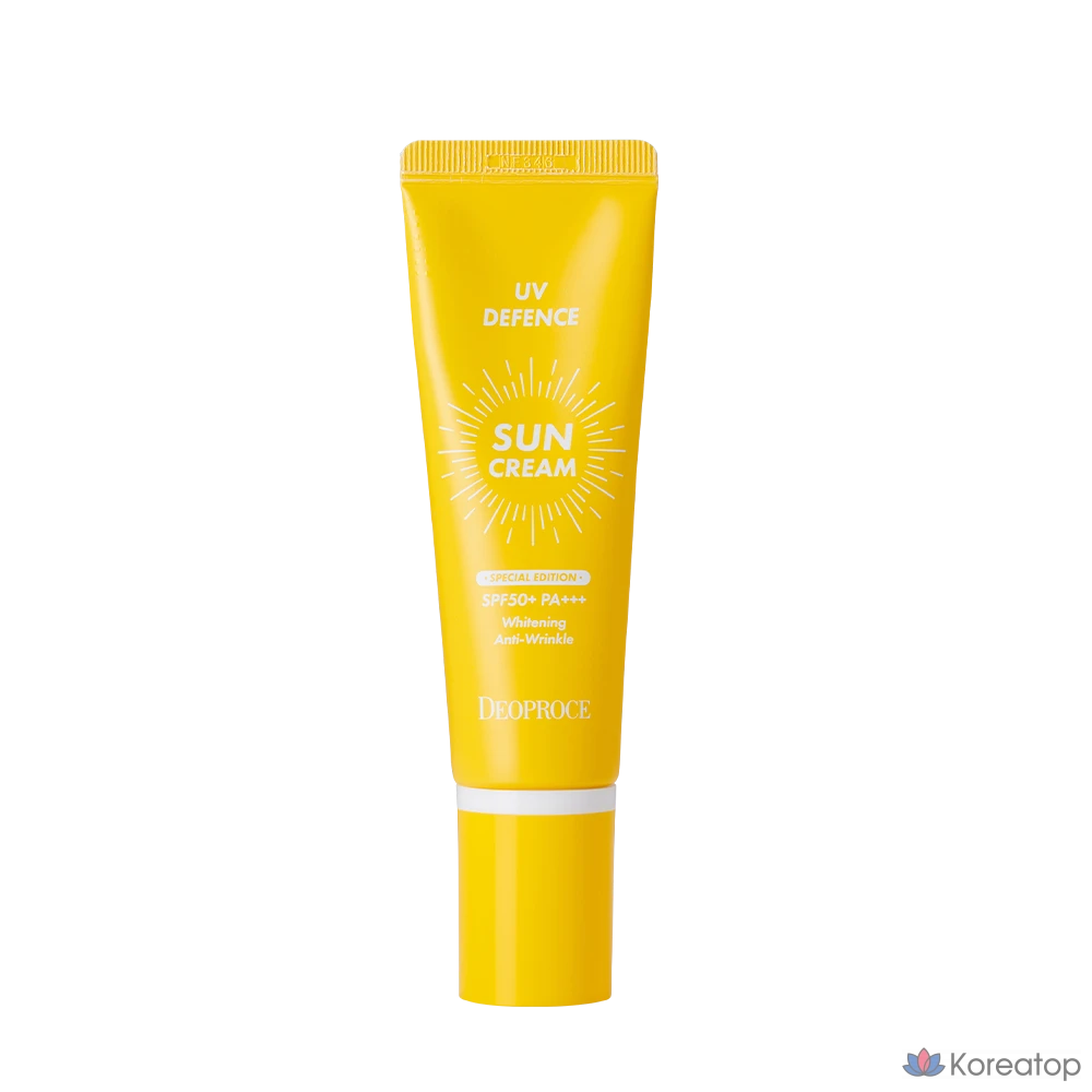 Солнцезащитный крем Deoproce UV Defense Sun Cream SPF50+ PA+++, 50 г, 1 шт.