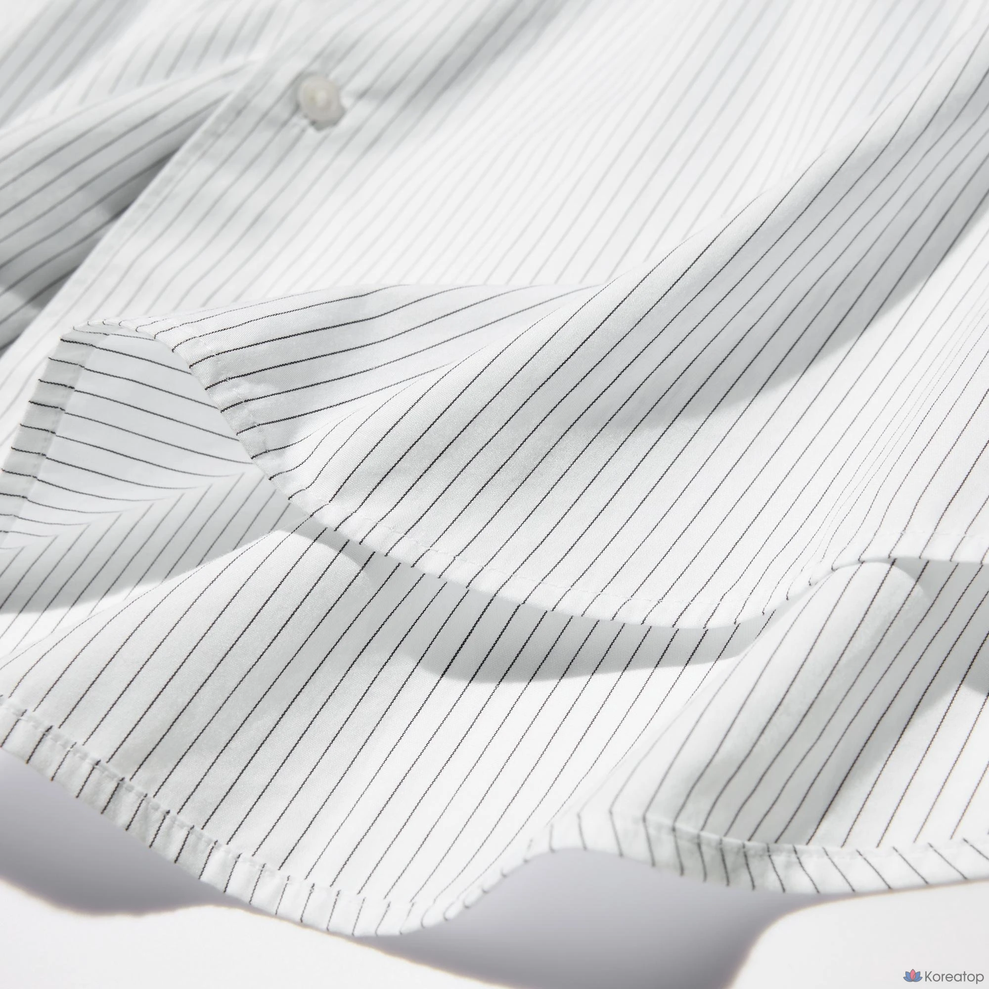 Рубашка Uniqlo Broadcloth Shirt Regular Collar Stripe A