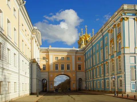 Царскосельский Лицей и Екатерининский дворец