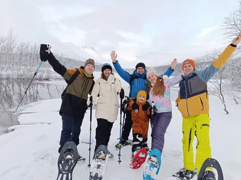 Зимние Хибины — на снегоступах