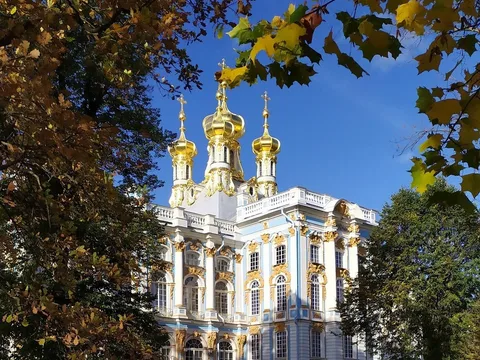 Царское Село: Янтарная комната, Екатерининский дворец и парк