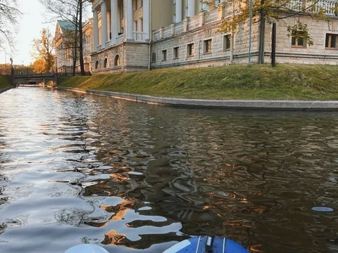 На сапах вокруг Каменного острова