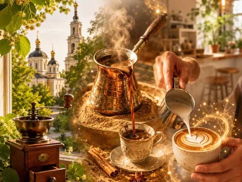 Прогулка со вкусом кофе: от первой кофейни до кофейной магии