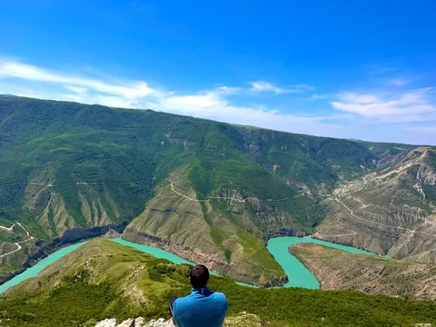 Сулакский каньон, Бархан Сарыкум и пещеры Нохъо из Каспийска