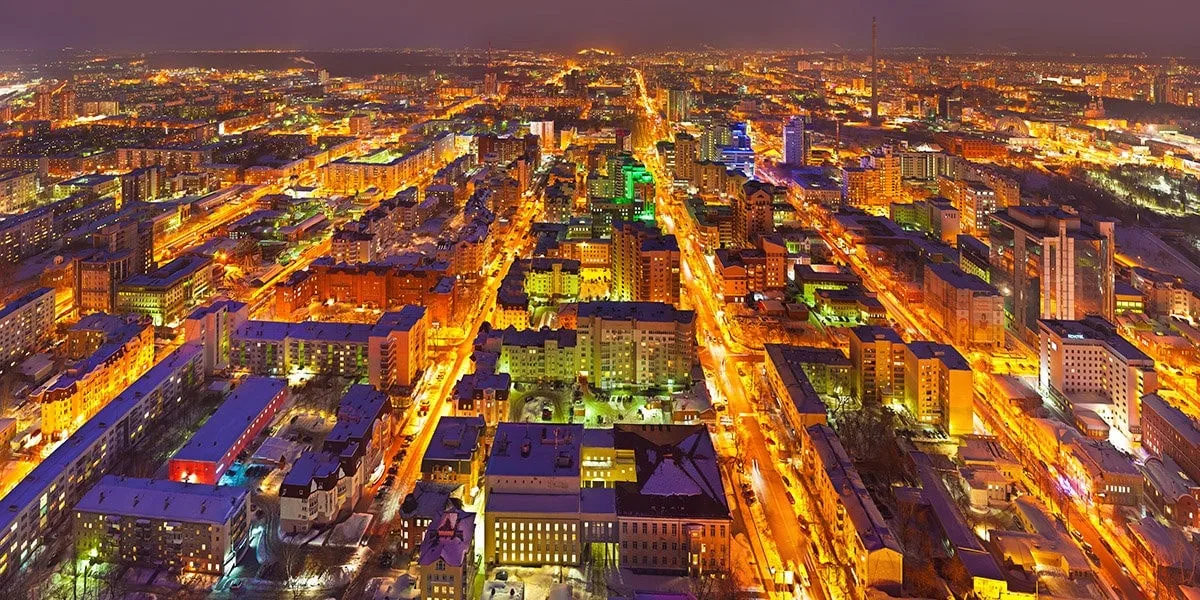 Ночной Екатеринбург