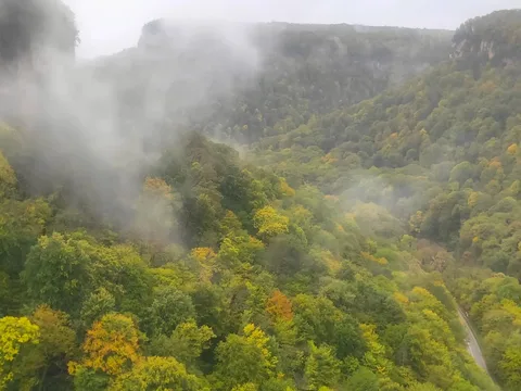 Хаджохская теснина и горный монастырь (из Майкопа)