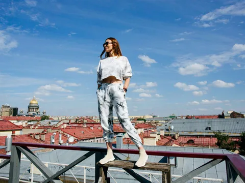 Фотосессия в самом сердце Петербурга — на террасе