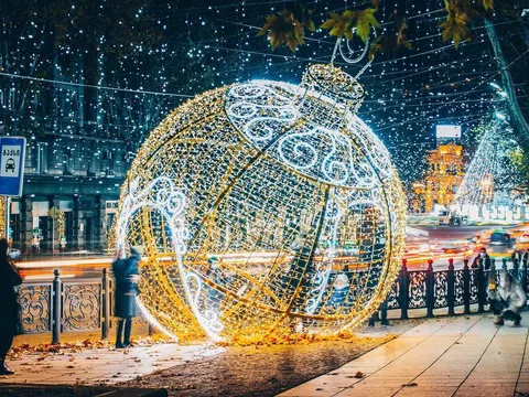 Зимние сказочные узоры  в Тбилиси и Кахетии