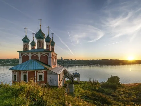 Из Ярославля в Тутаев, застывший в 19 веке