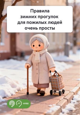 Как правильно ходить зимой: инструкция для бабушек и дедушек