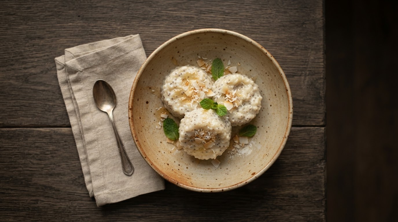 Рисовые «Медальоны» с кокосовым молоком и семенами чиа