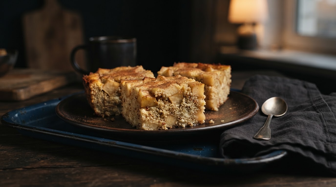 Киноа-«кармашки» с запеченным яблоком и корицей