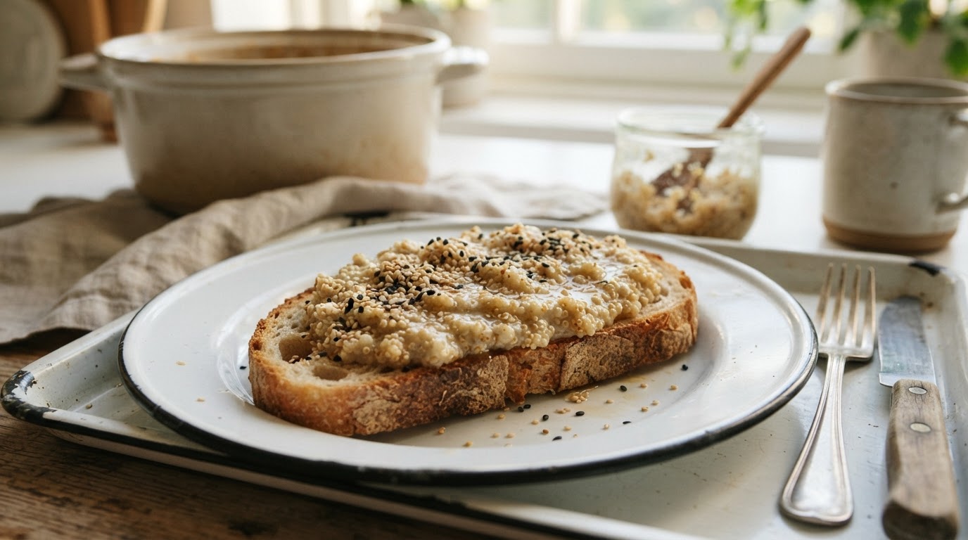 Амарантовые «Жемчужины» с кокосовым молоком и кунжутом