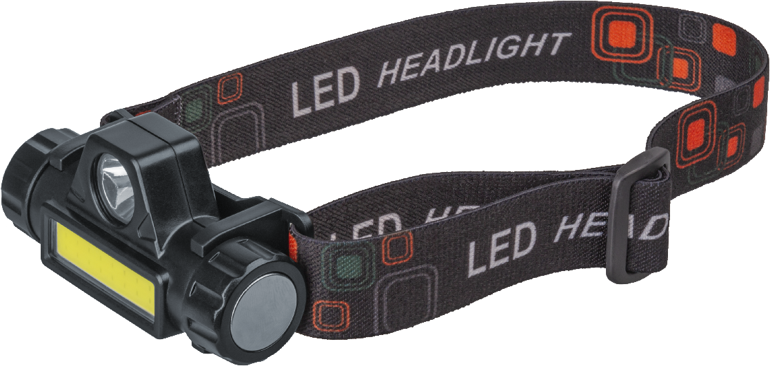 Фонарь светодиодный NPT-H25-ACCU 5Вт CREE LED+3Вт COB LED аккумуляторный налобный