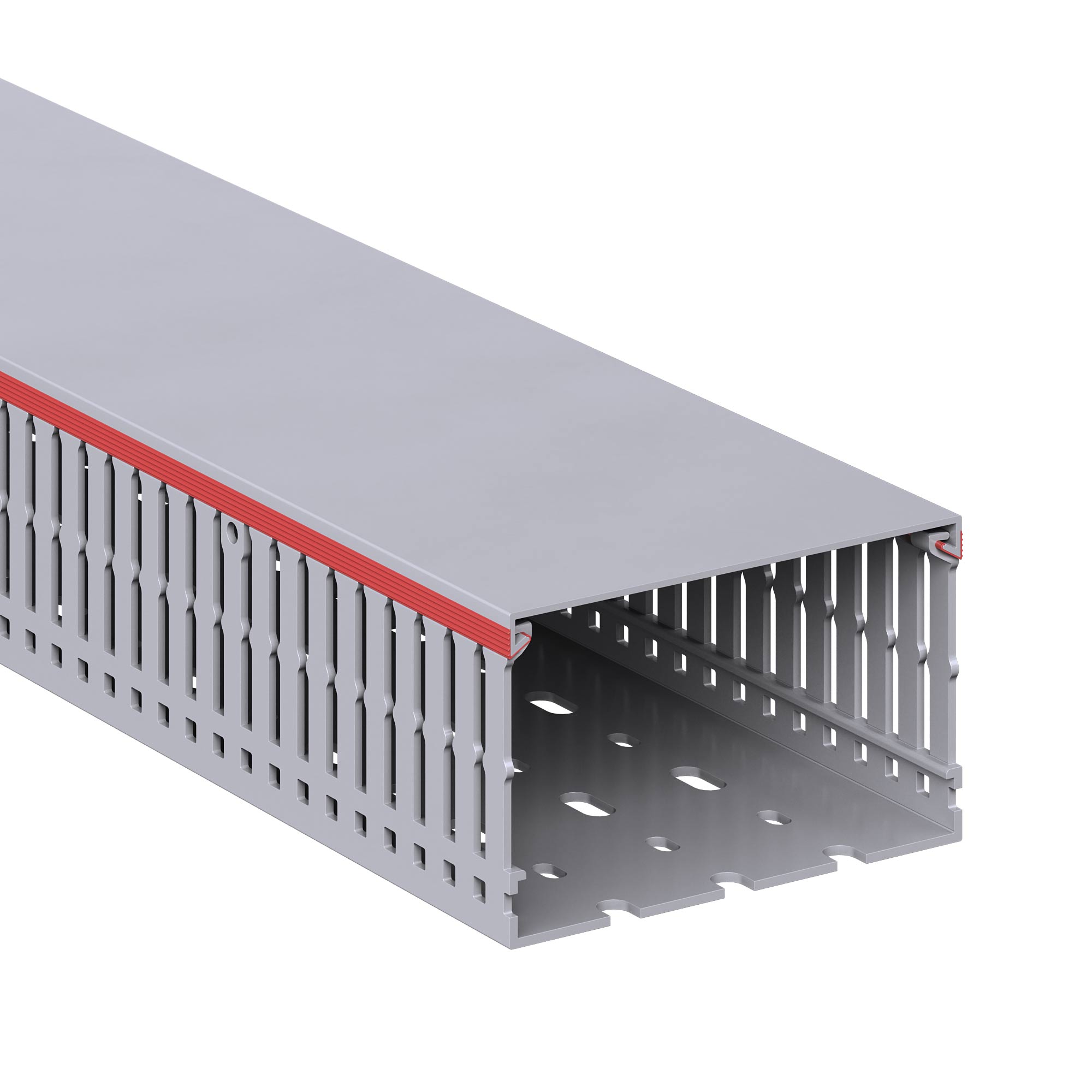 Короб перфорированный RL6 100x60 серый QUADRO
