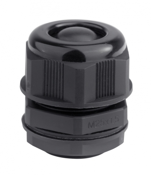 Кабельный ввод IP68 M20 с мембраной черный для кабеля d.6-12mm