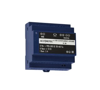 ББП-30 DIN Блок бесперебойного питания ACCORDTEC, 12 В, 3 A