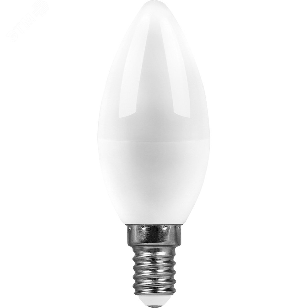 Лампа светодиодная LED 13вт Е14 белый матовая свеча