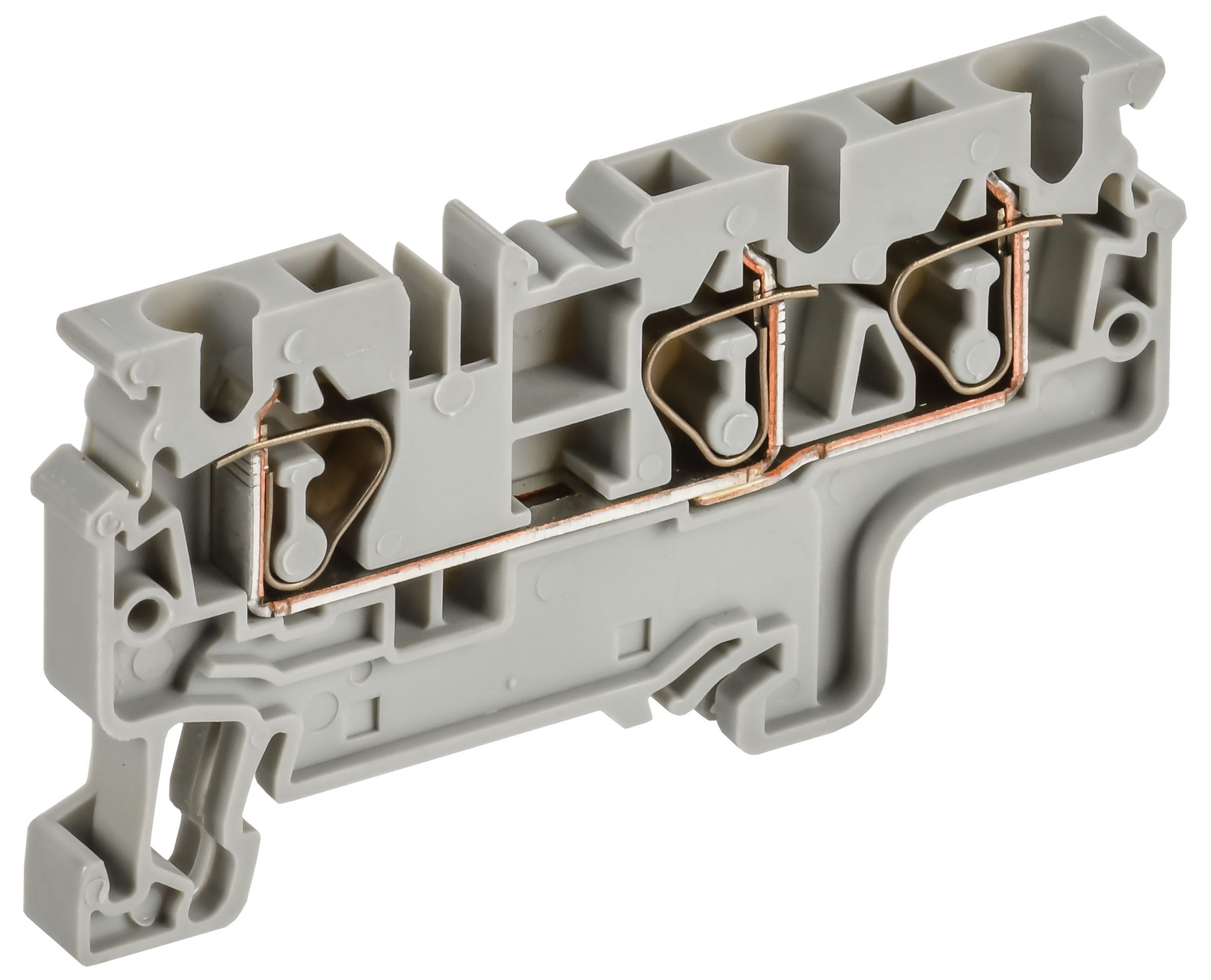 ARMAFIX Клемма пружинная CX4-3 4мм2 трехконтактная серая