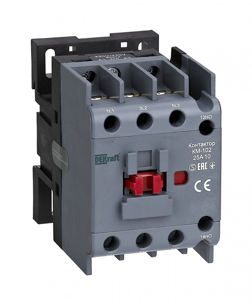 Контактор КМ-102 25А 230В AC АС3 АС4 11