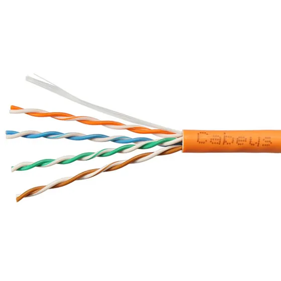 Кабель витая пара Cabeus UTP-4P-CAT.5E-SOLID-LSZH-OR-LIGHT-100