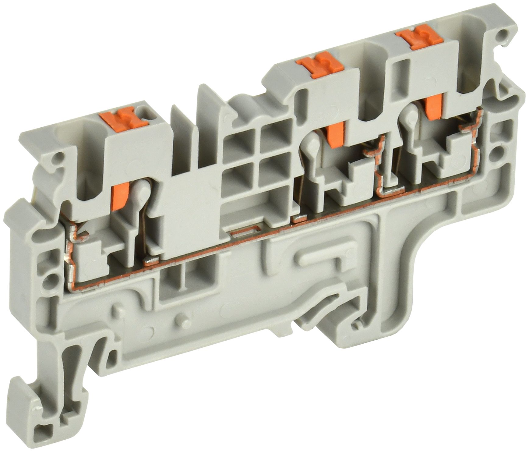 ARMAFIX Клемма пружин. Push-in CP-MC 3 вывода 2,5мм2 серая
