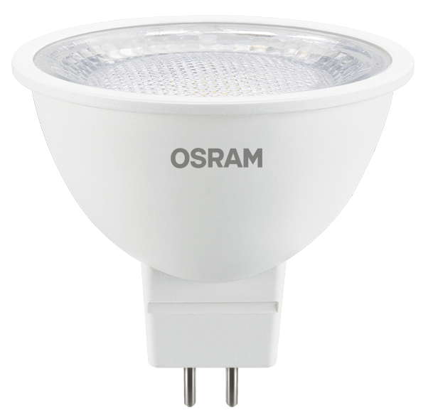Лампа светодиодная LED 5Вт GU5.3 2700К 500Лм CRI95 спот 170-250В (замена 50Вт) OSRAM прозрачный рассеиватель