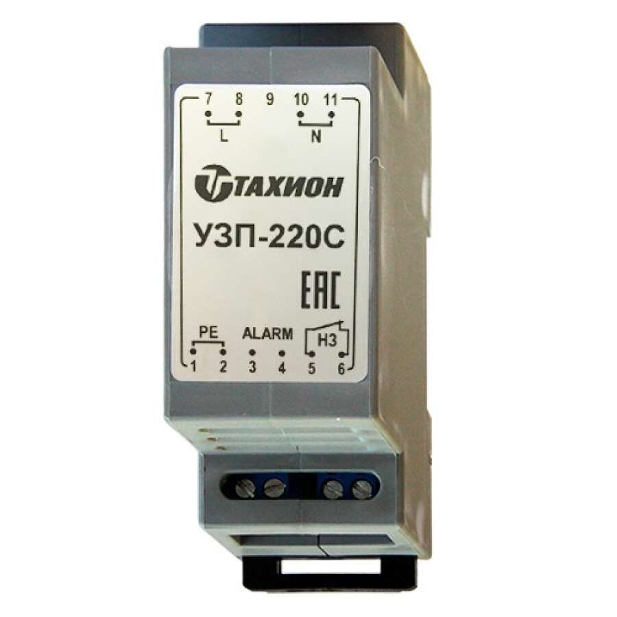 Устройство защиты питающих линий 230VAC, сигнализация отказа, -55° - +80°С, IP20, 89х58х35мм, на DIN-рейку (узип, грозозащита)