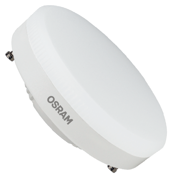 Лампа светодиодная LED 12Вт GX53 6500К 1200Лм CRI95 таблетка 170-250В (замена 120Вт) OSRAM матовый рассеиватель