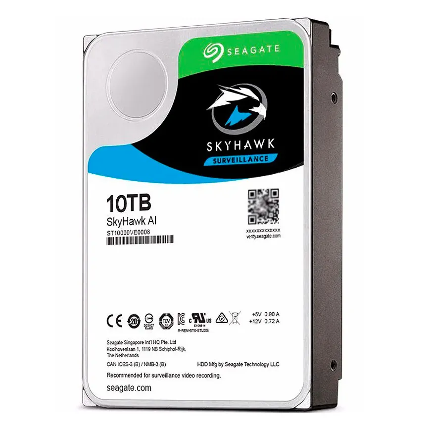 ST10000VE001 Жесткий диск Seagate SkyHawkAI ST10000VE001, 10ТБ, HDD, SATA III, 3.5"