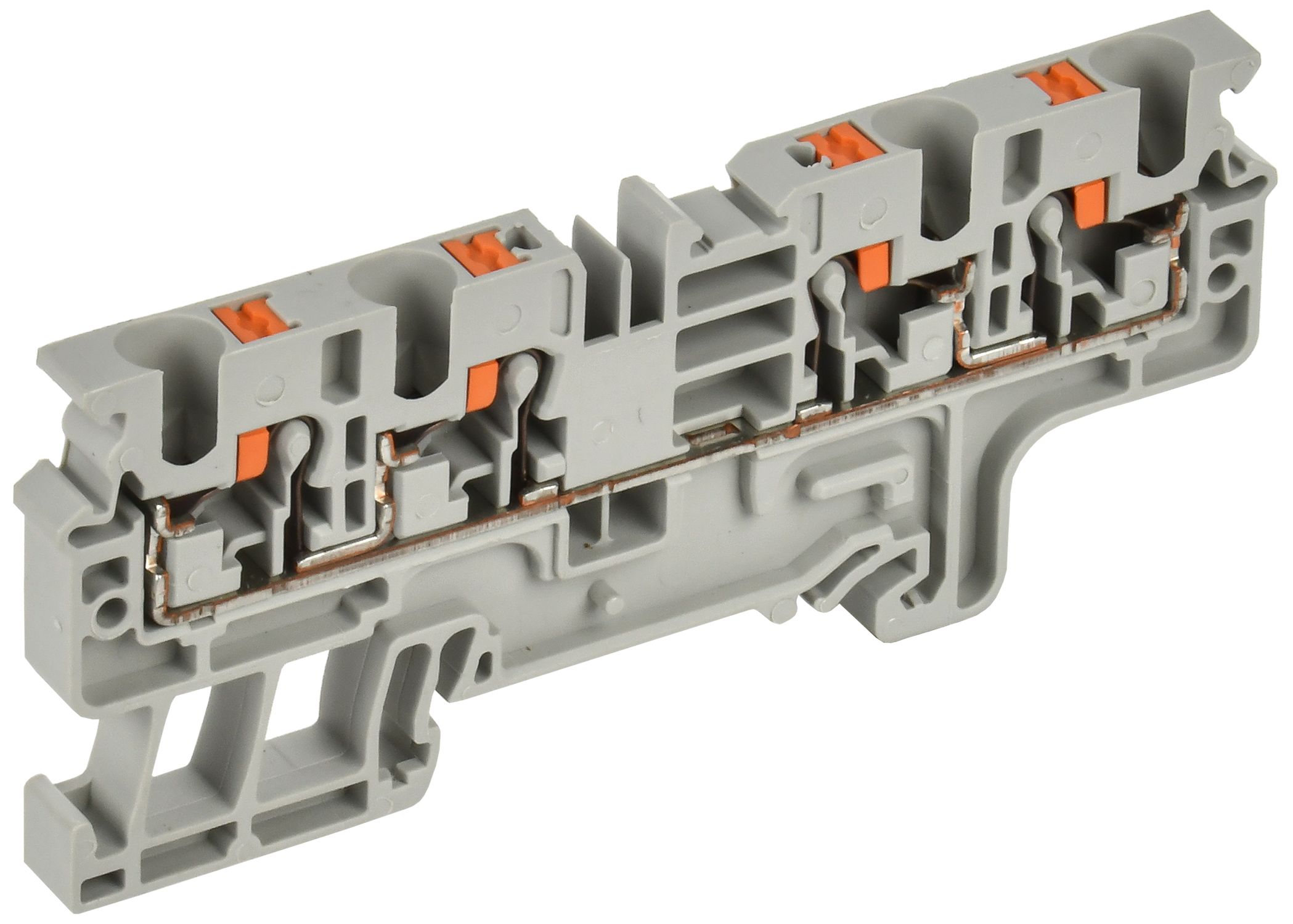 ARMAFIX Клемма пружин. Push-in CP-MC 4 вывода 4мм2 серая