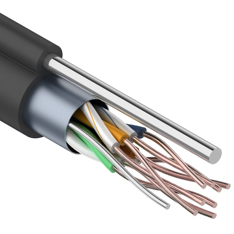 Витая пара F/UTP 4PR 24AWG наруж+ трос 305м