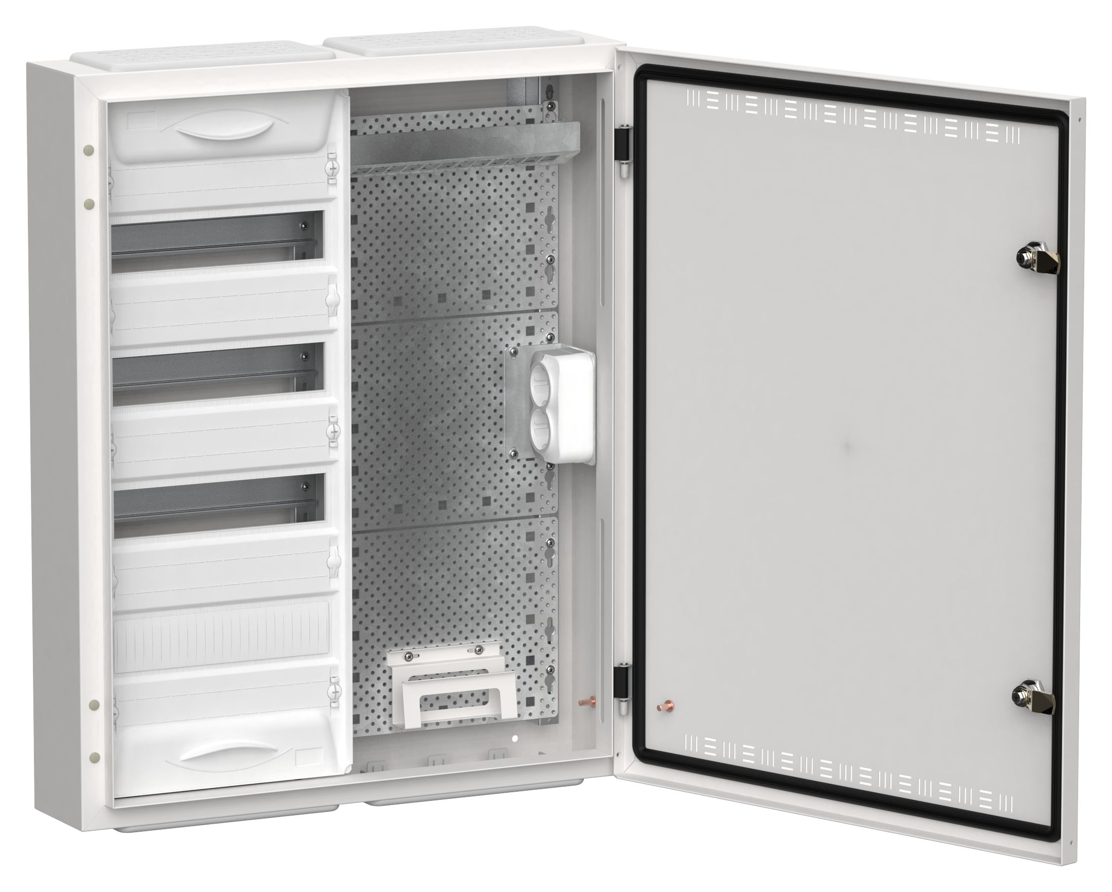 Корпус комбинированный ЩРн-48 (2х48) 710х570х140мм IP30 белый TITAN 5
