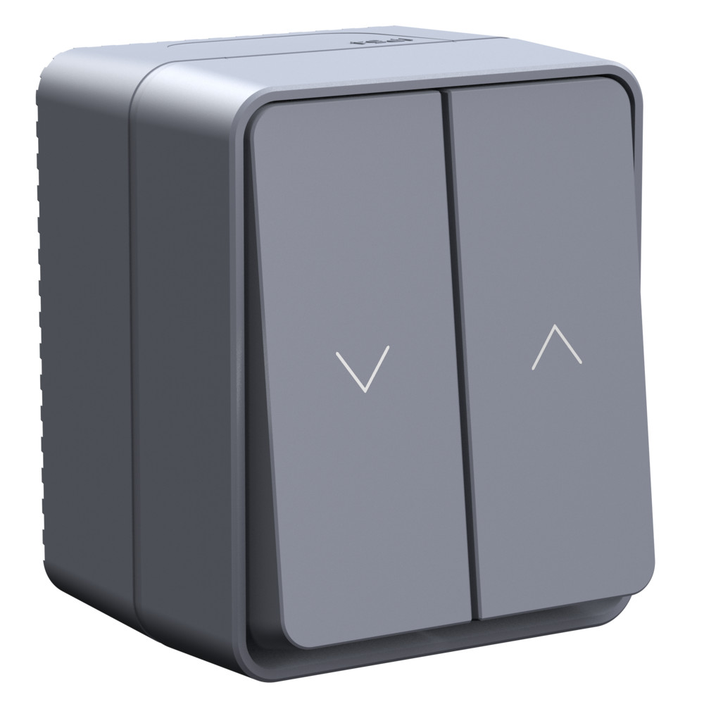 ATLASDESIGN PROFI IP54 2-клавишный выключатель ДЛЯ жалюзи, 2хсх.4, антрацит
