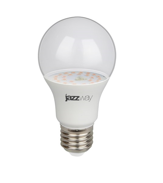 Лампа светодиодная LED 9Вт A60 Е27 CLEAR фитолампа для растений прозрачная 5008946 JazzWay