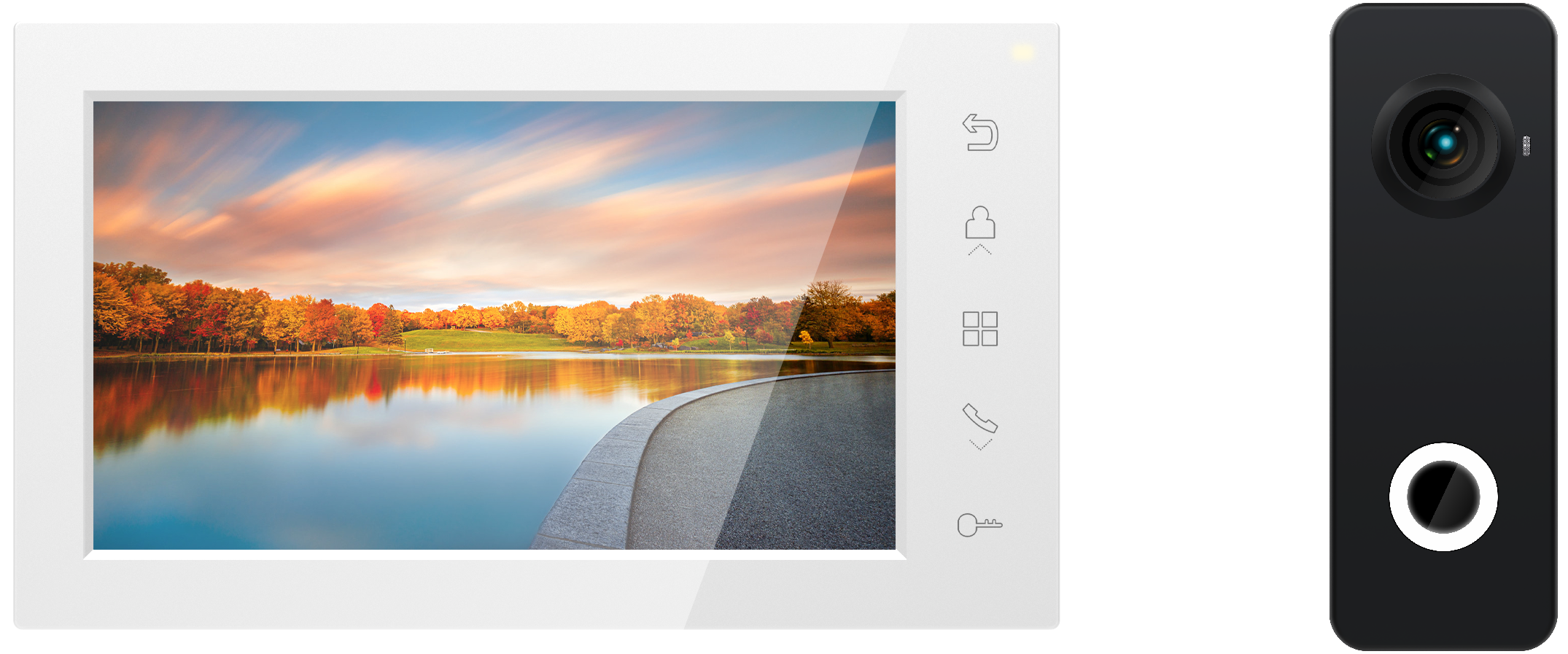 Комплект видеодомофона Tantos Amelie HD X kit (White)