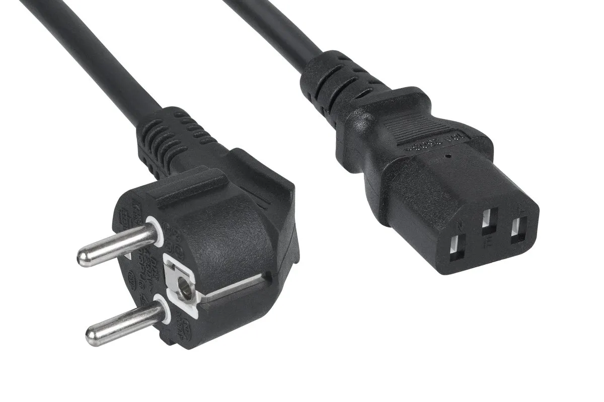 Cabeus PC-186-VDE-1.2M Кабель питания компьютера SCHUKO+C13, 1.2 м