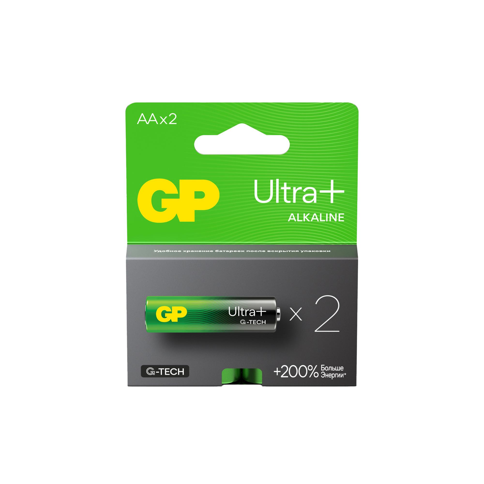 Батарейка алкалиновая c технологией G-tech GP Ultra Plus Alkaline 15А AА