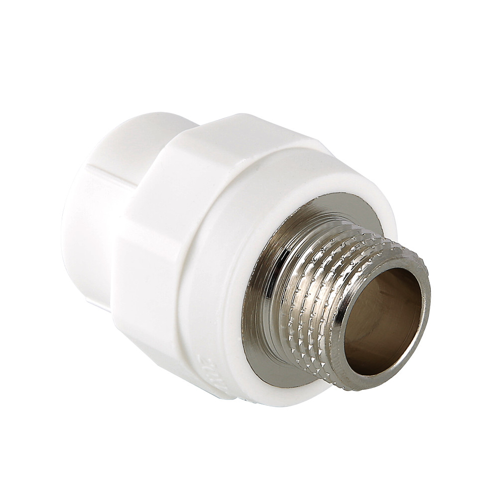 Муфта комбинированная 25x3/4' НР полипропиленовая PPR белая