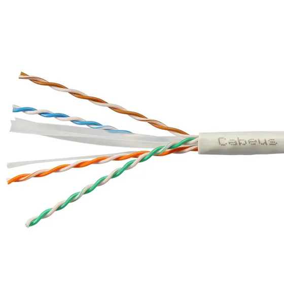 Витая пара UTP 6 Cabeus UTP-4P-Cat.6-SOLID-LSLTx-GY 4 пары, одножильный, нг(А)-LSLTx, серая 305 метров