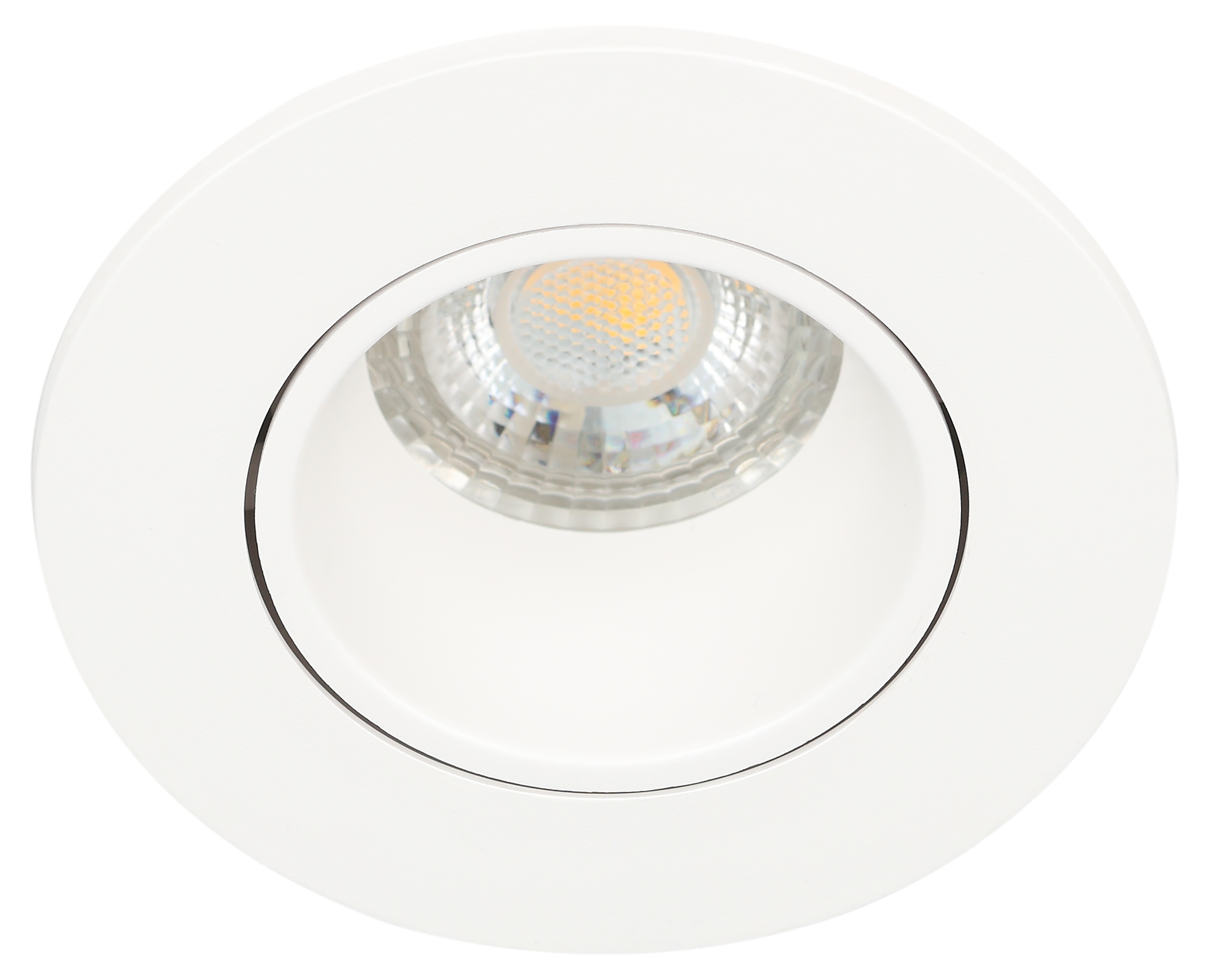 Светильник встраиваемый декоративный KL90 WH MR16/GU5.3 белый, пластиковый (MR16/GU5.3 в комплект не входит)
