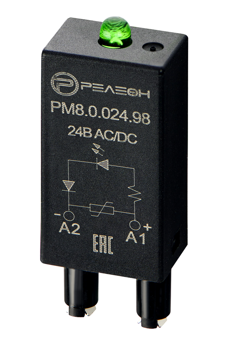 Модуль индикации и защиты, LED + Варистор 24В AC/DC
