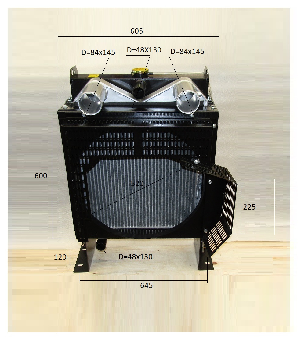 Радиатор охлаждения с интеркулером Ricardo R4105ZLDS1; TDK56, 66 4LT (с интеркулером)/Radiator