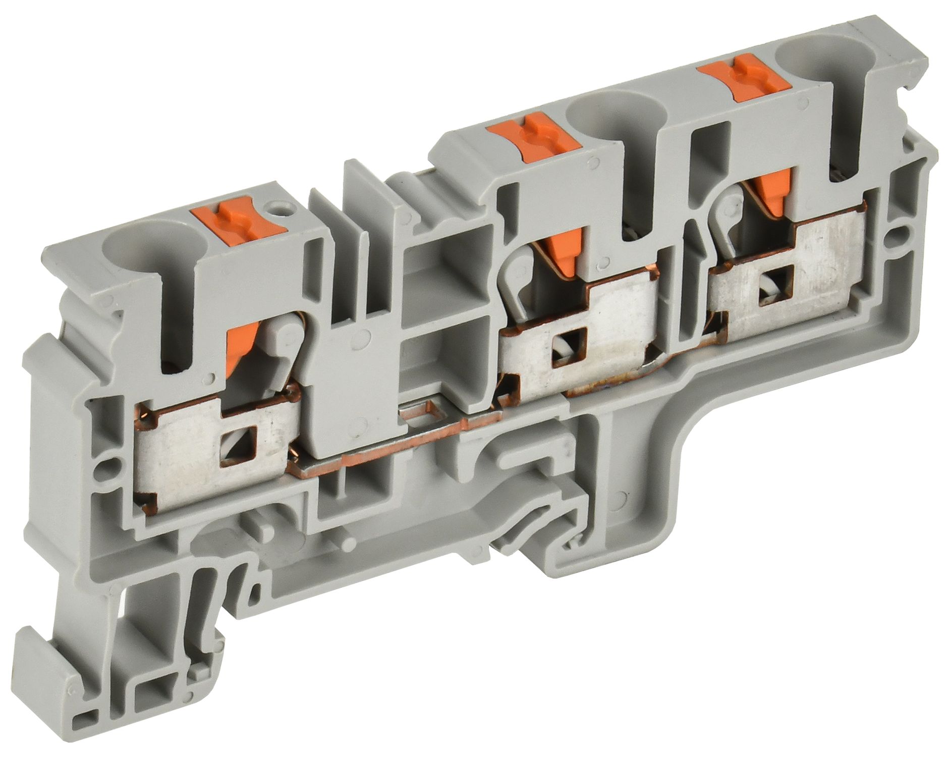 ARMAFIX Клемма пружин. Push-in CP-MC 3 вывода 10мм2 серая