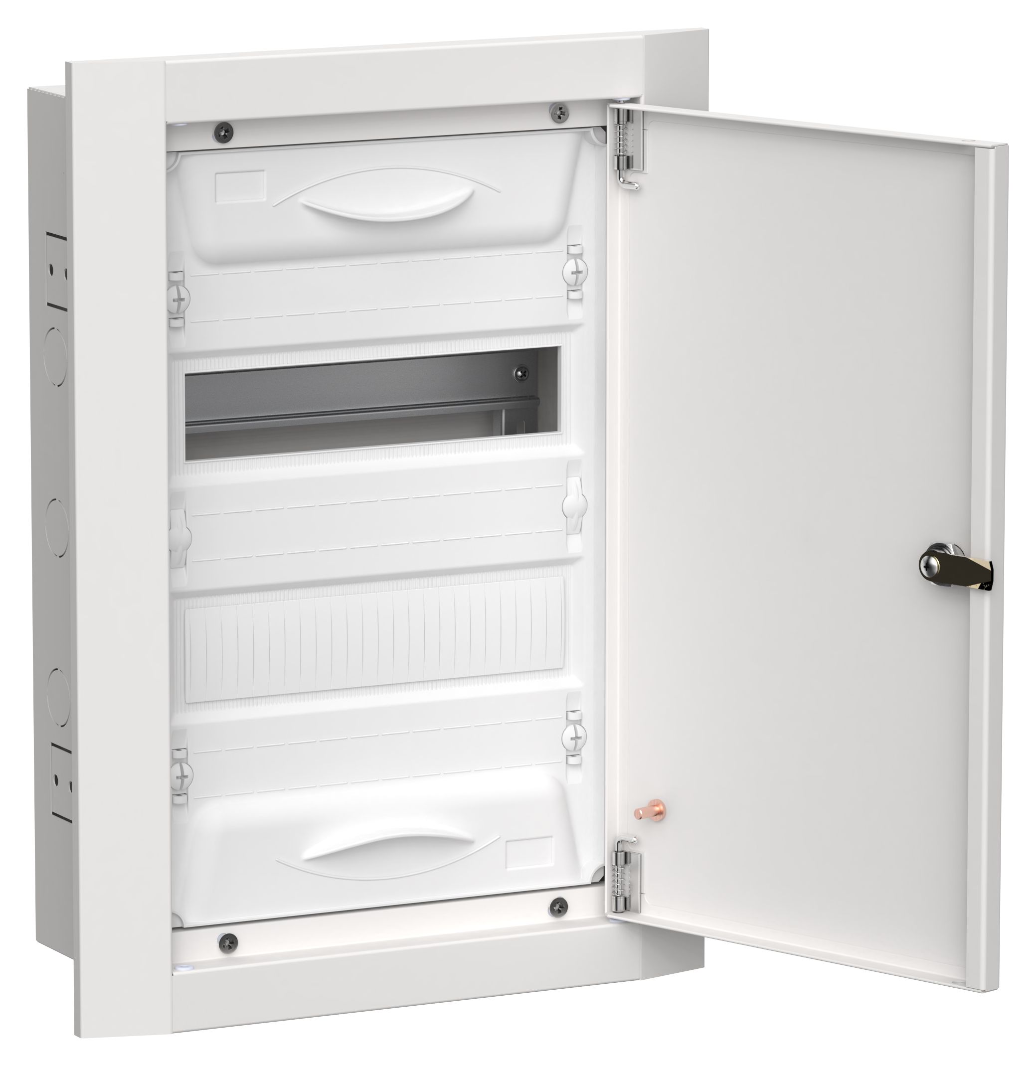 Корпус металлический ЩРв-24 (1х24) 505х365х130мм IP31 белый (одна дверь) TITAN 5