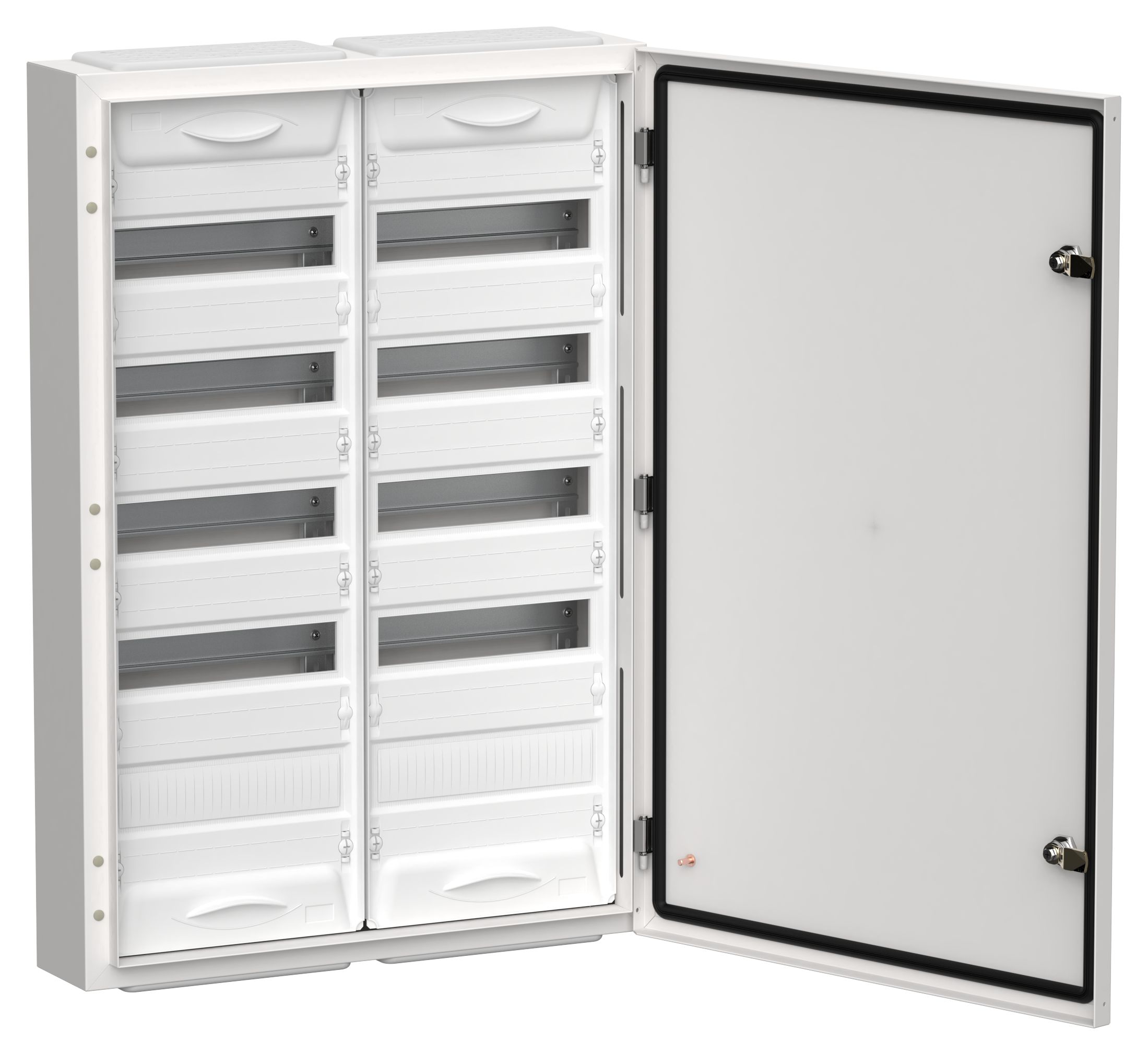 Корпус металлический ЩРн-120 (2х60) 835х570х140мм IP54 белый (одна дверь) TITAN 5