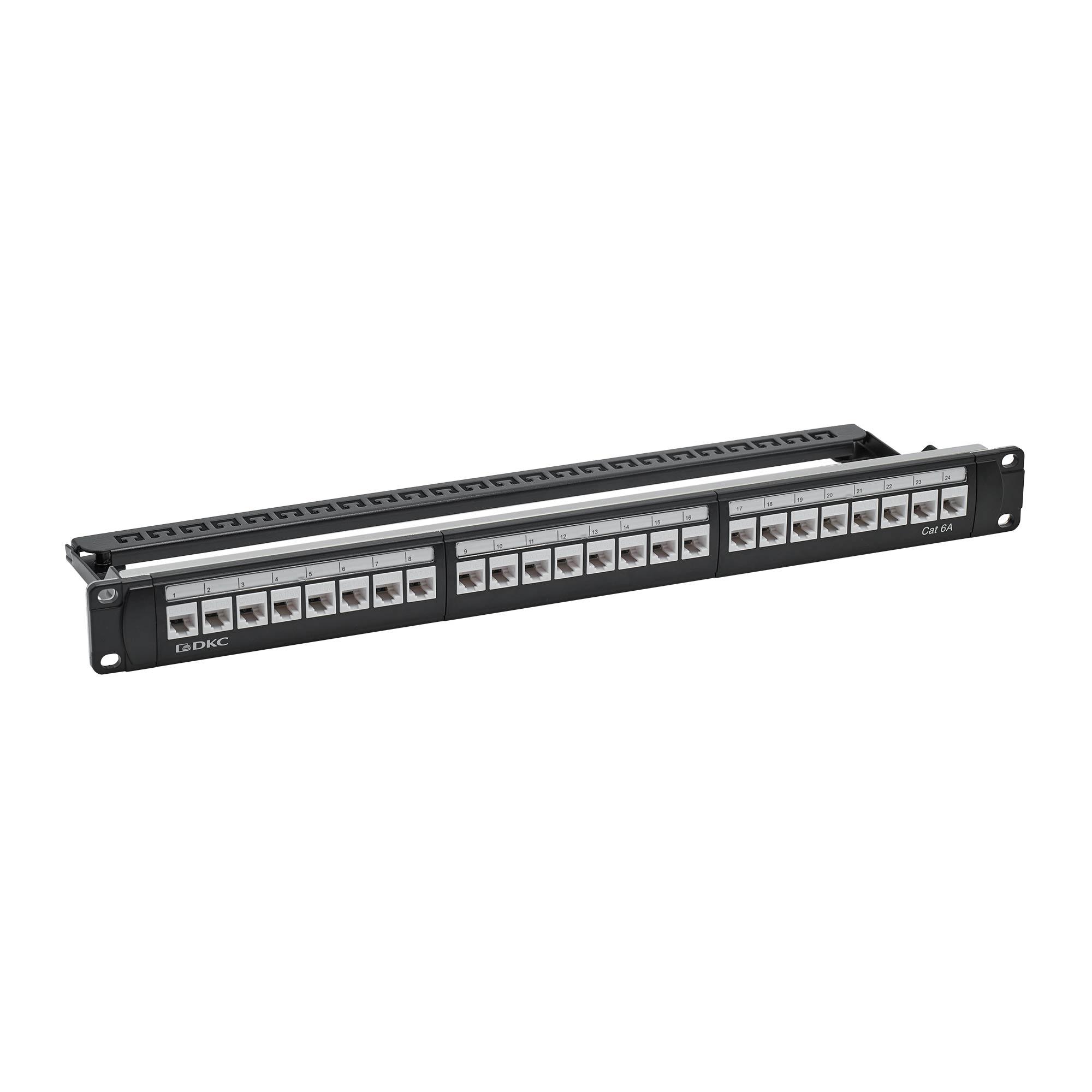 Патч-панель 191UCAT6А 24 модуля RJ45 неэкранированная