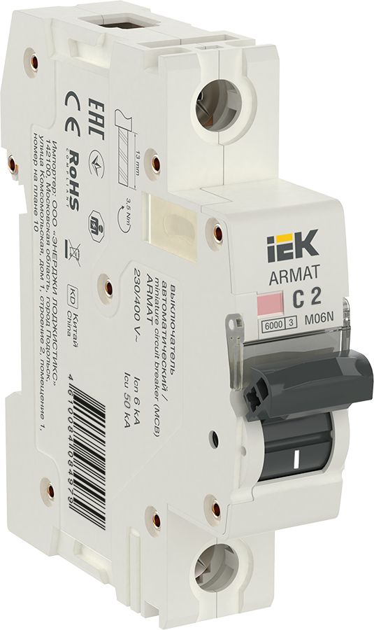 ARMAT Автоматический выключатель M06N 1P C 2А