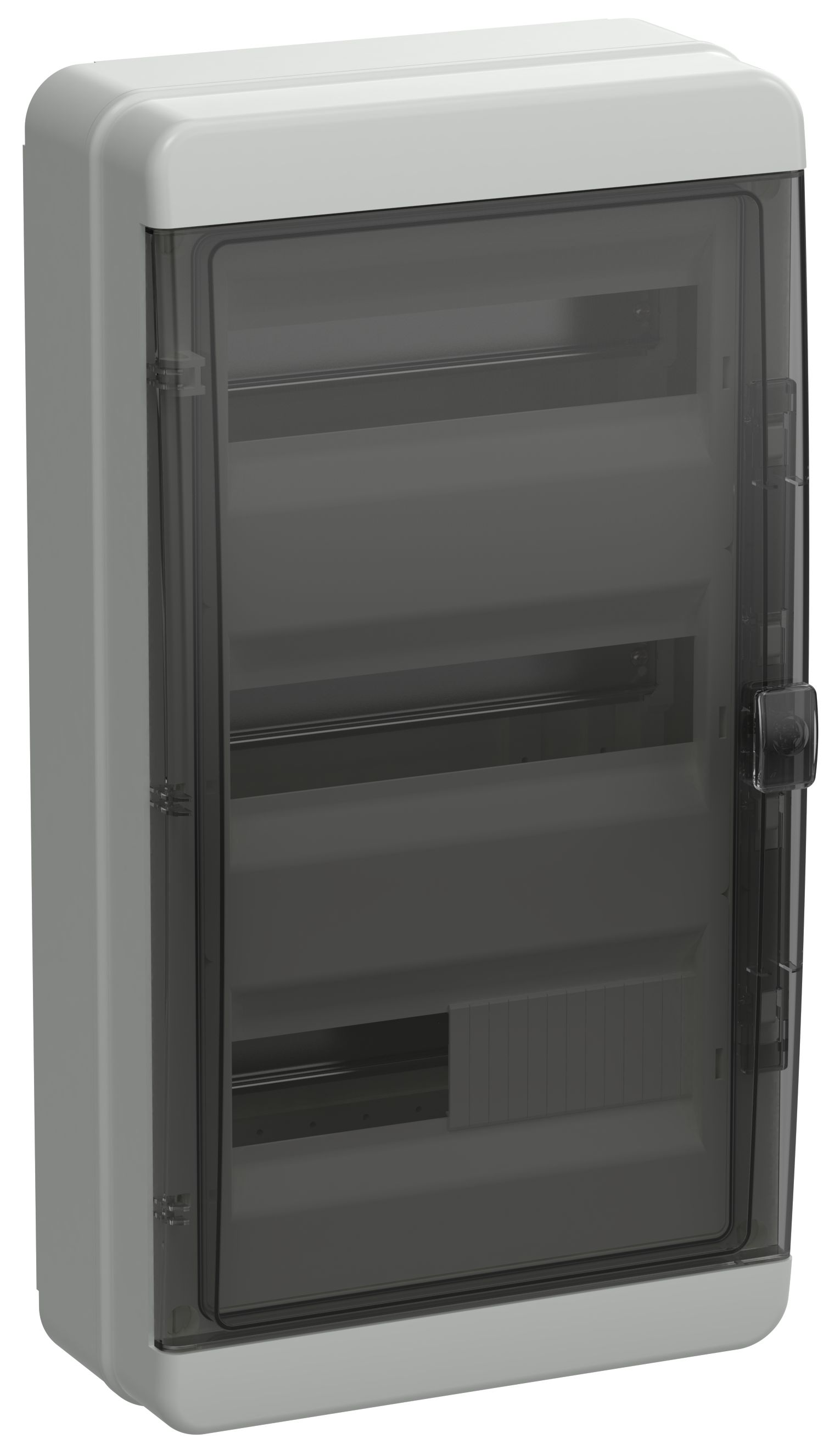 Корпус пластиковый КМПн-36 IP65 черная прозрачная дверь TEKFOR