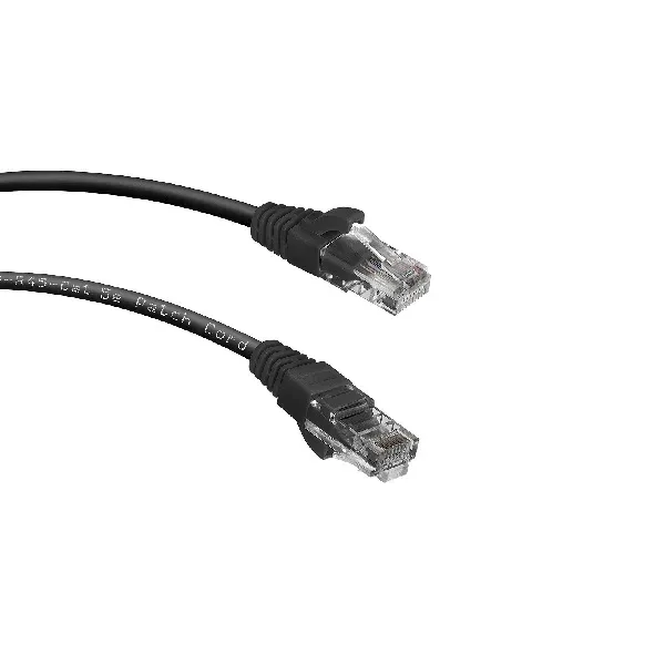 Cabeus PC-UTP-RJ45-CAT.5E-0.5M-BK Патч-корд U/UTP категории 5e, неэкранированный, цвет черный, 0.5 м